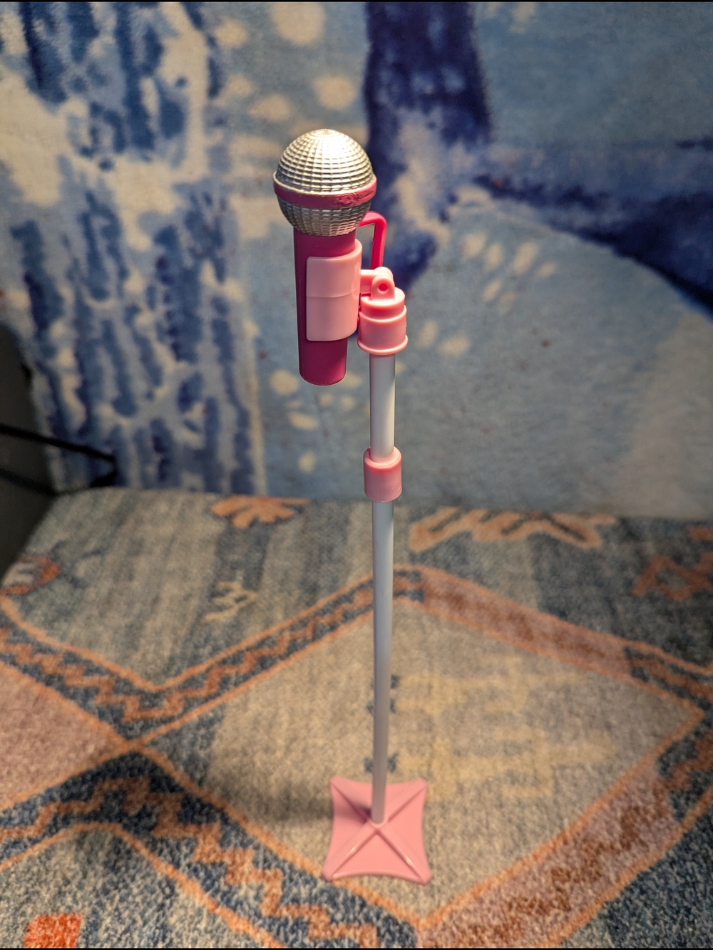 My Life Kids Pink Toy Microphone with Stand - Picture 2 of 5